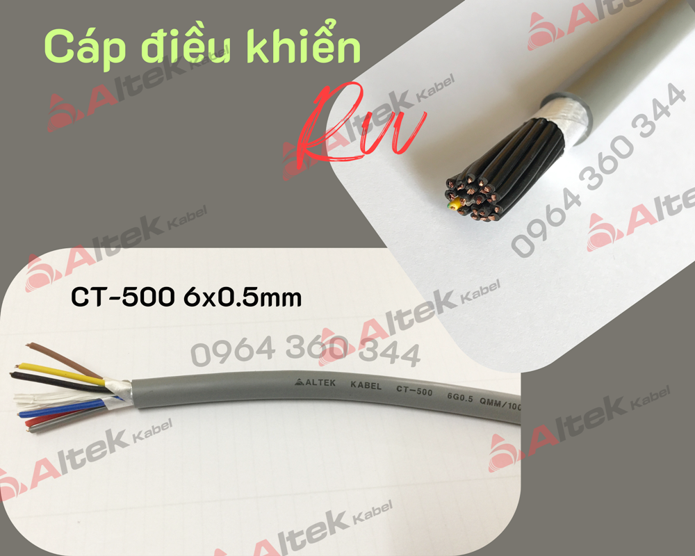 Cáp điều khiển nhiều lõi 30x0.5mm CU/PVC/PVC